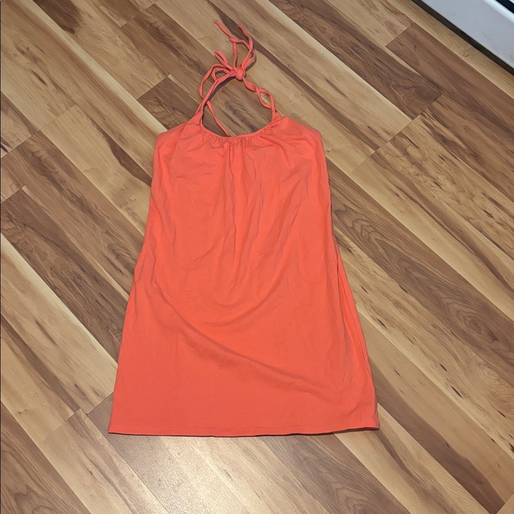Victoria's Secret Orange Halter Dress